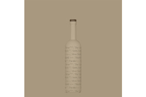 Ceramic Liquor Bottle Mockup