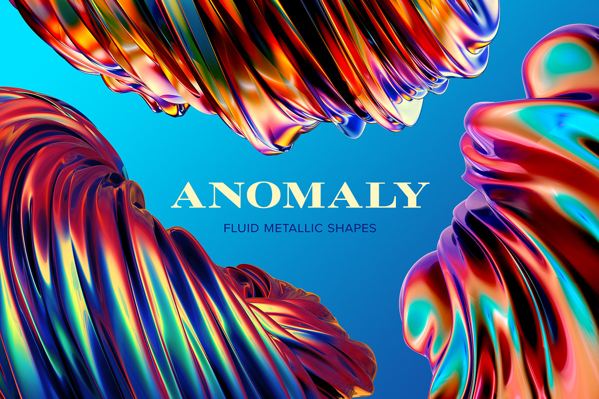 Anomaly: Fluid Metallic Shapes, a Texture Graphic by Chroma Supply (Photo 1 of 10)