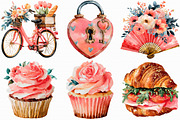 Watercolor Paris Clipart, an Illustration by Libby Wishes (Thumbnail 6 of 7)