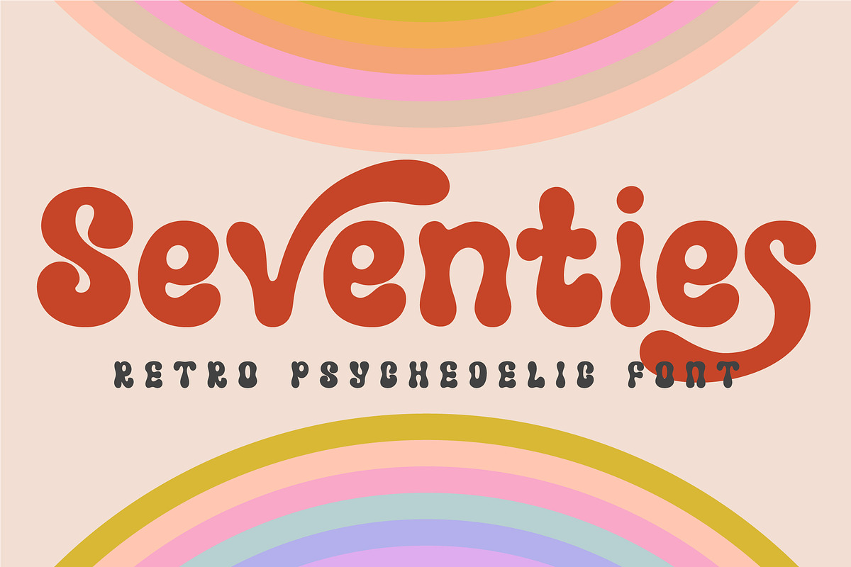 Vintage Psychedelic Font, a Serif Font by Anna Zakharchenko (Photo 1 of 11)