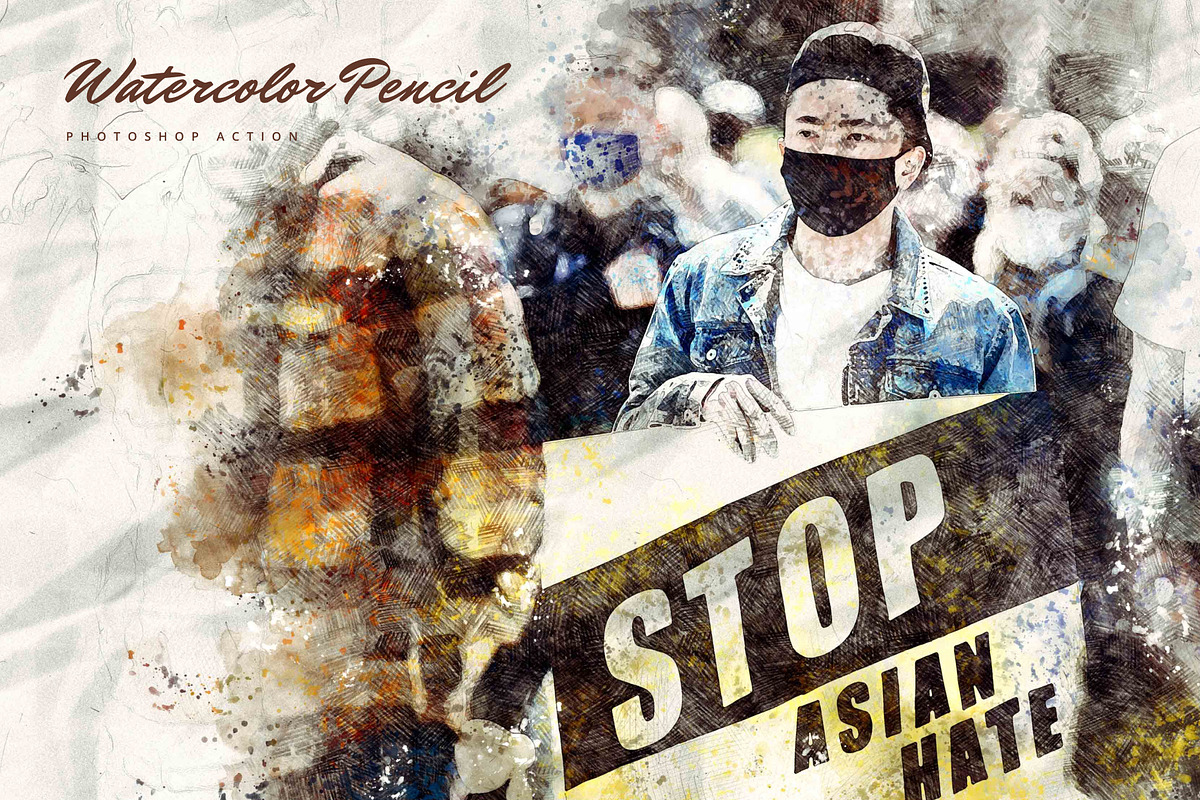 Watercolor Pencil Effect, an Action Add-On by AndriyFM (Photo 14 of 14)