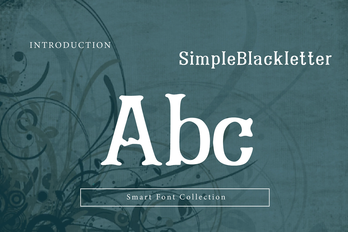 Simple Blackletter, a Blackletter Font by Wow Magic (Photo 2 of 3)