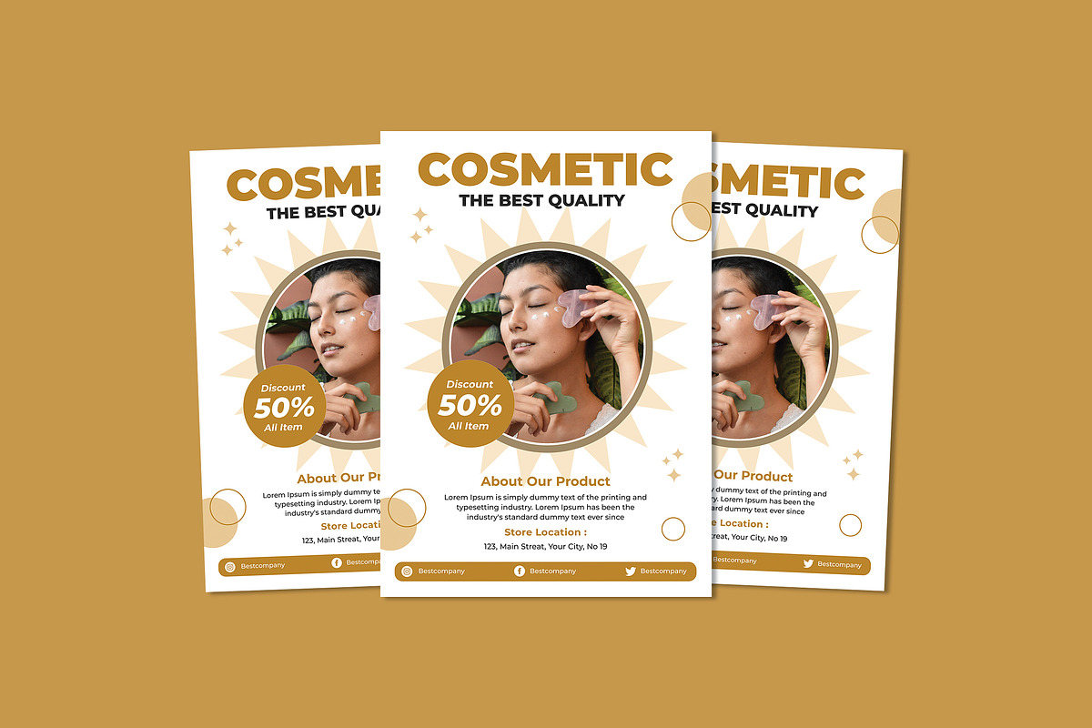 Cosmetic The Best Quality, a Flyer Template by Vibesteam