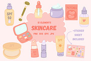 Skincare and Beauty Routine, a Healthcare Illustration by Bielousova Art (Thumbnail 1 of 8)