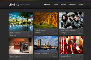 Lens, a WordPress Photography Theme