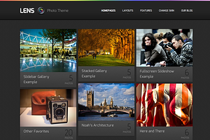 Lens, A WordPress Photography Theme