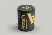 Protein Jar Mock-up, a Packaging Mockup by zippypixelstudio (Thumbnail 5 of 8)