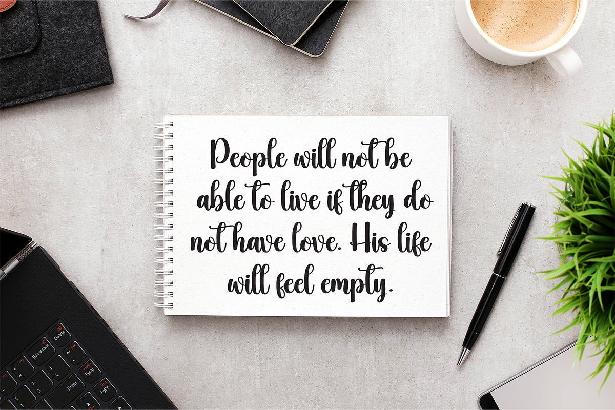 Shine | Script Font, a Handwritten Font by Scratchones (Photo 3 of 9)