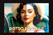 Grain Retro Portrait Photo Effect, a Brushes & More by studiogstock (Thumbnail 1 of 2)