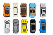50 Cars Top View Architecture Bundle, a Transportation Illustration by Nurlan's shop (Thumbnail 13 of 15)