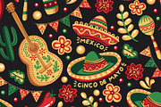 Mexican Cinco de Mayo Patterns, a Pattern Graphic by ilonitta (Thumbnail 5 of 8)
