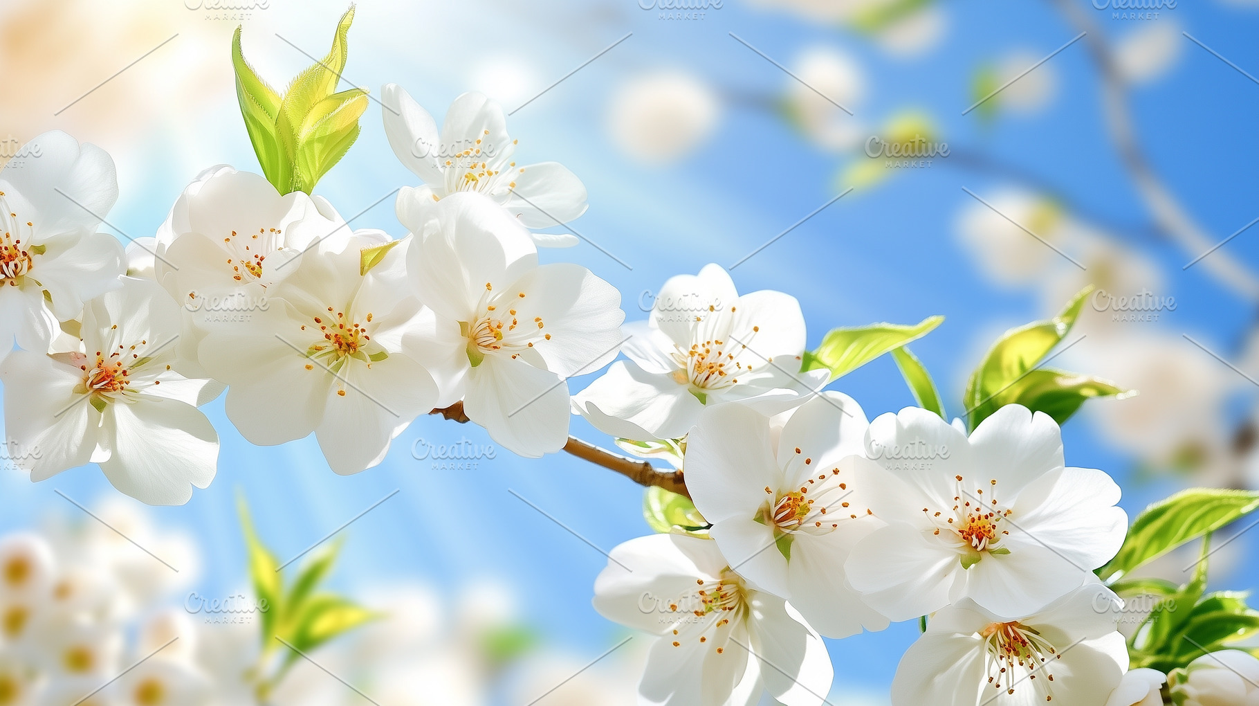 Beautiful white blossoms on tree, a Nature Photo by MistyDay