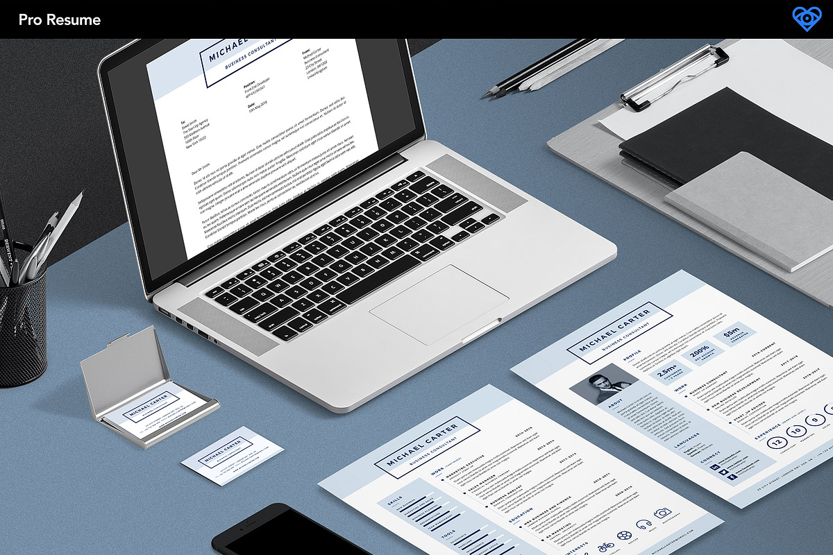 PRO Resume Bundle - Save 60%, a Resume Template by ikono.me (Photo 2 of 7)