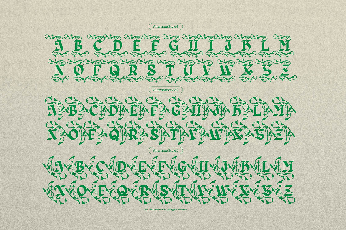 Zaiwo Nobles | Modern Gothic, a Font by Denustudios (Photo 11 of 13)
