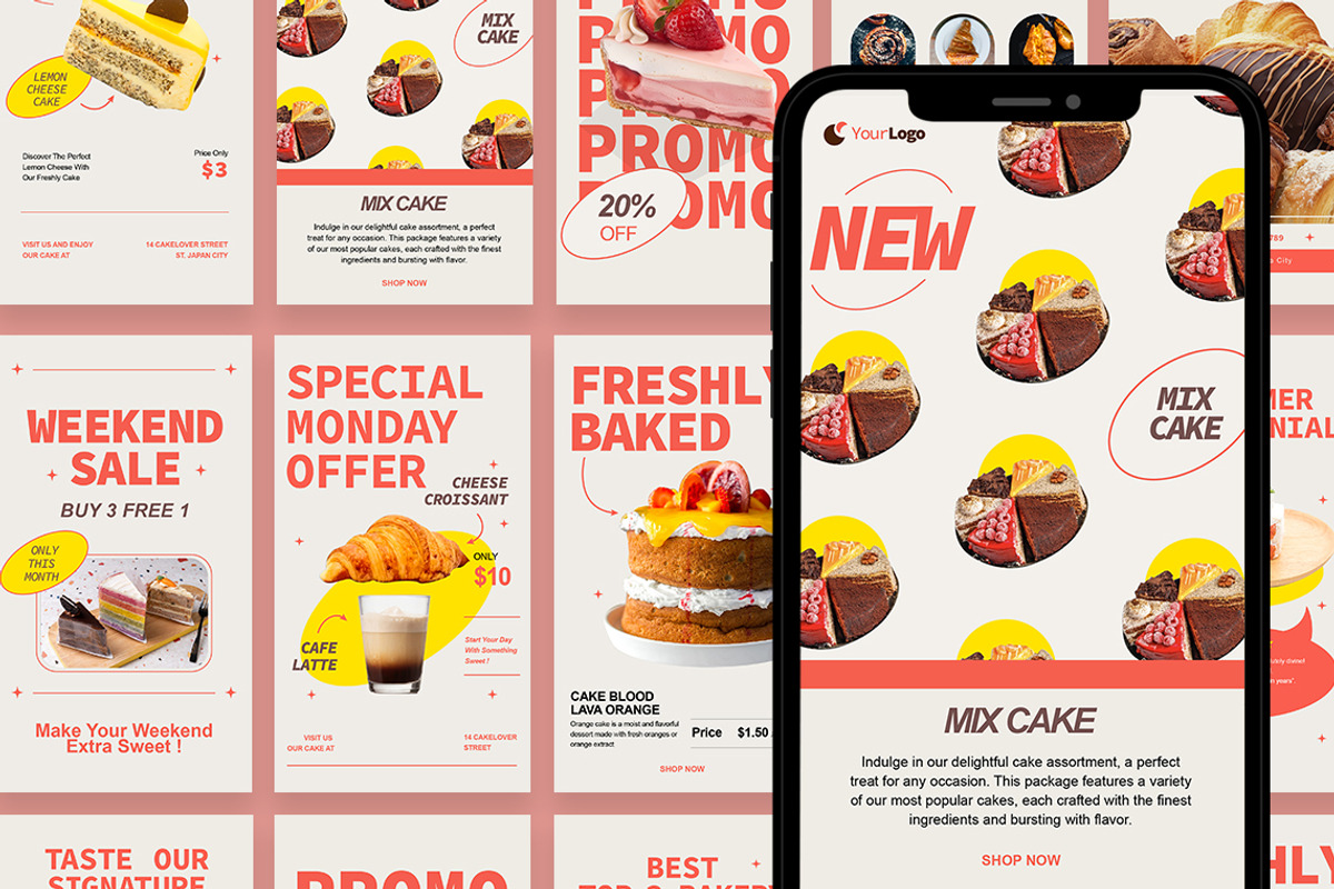 Promotion-BakeryShop Instagram Story, a Social Media Template by Jiwstudio (Photo 4 of 4)