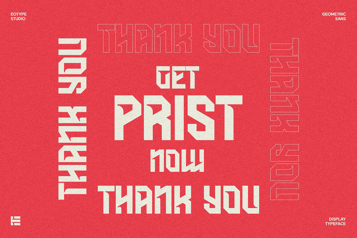 Pristh - Modern Logo Font, a Font by Eotype Studio (Photo 13 of 13)