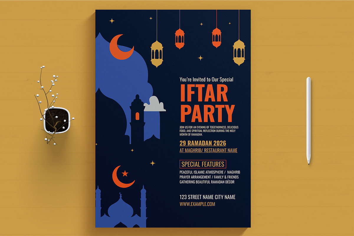 Ifter Flyer Template, a Print Template by MightyDesign (Photo 1 of 8)