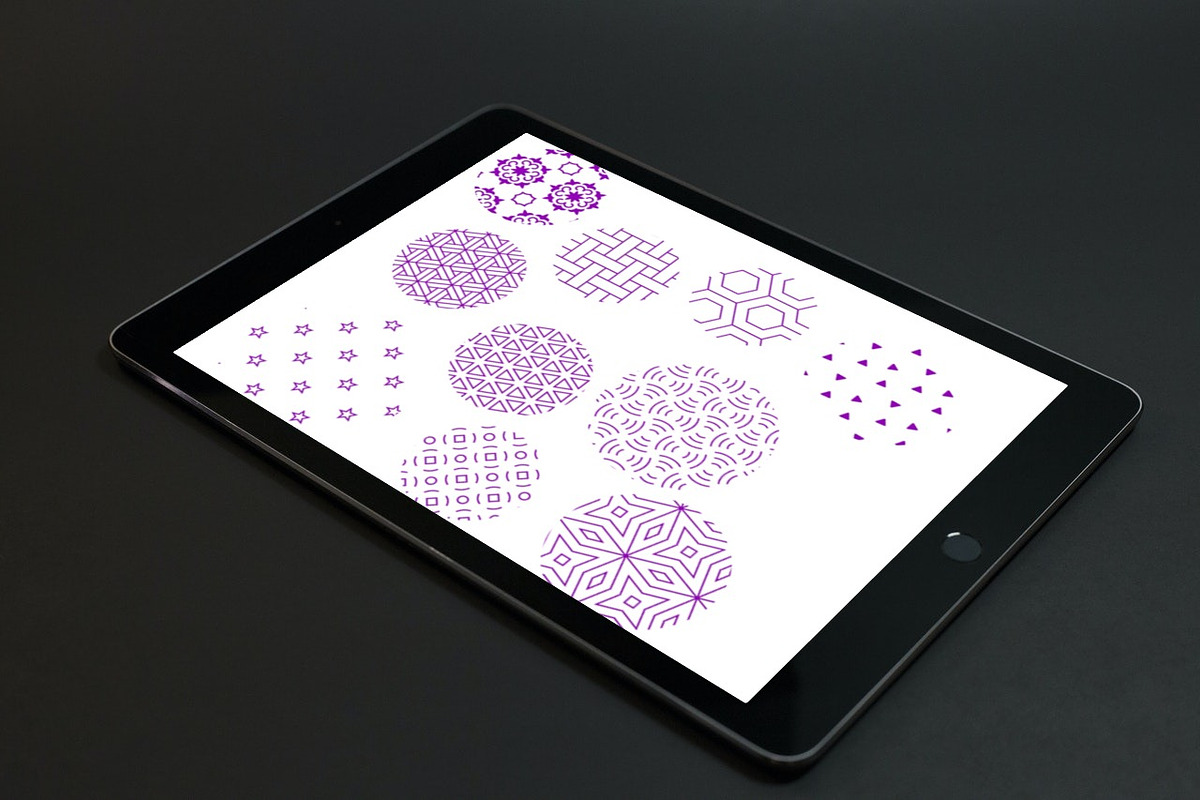 15 Geometric Patterns Brush Stamps, a Brush Add-On by Manifesto Design Gallery (Photo 3 of 5)