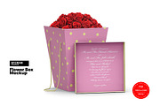 Flower Box Mockup, a Packaging Mockup by Reformer Mockup (Thumbnail 1 of 5)