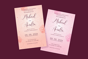 Wedding Invitation, a Print Template by DesignWorkz