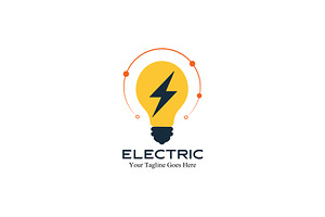 Lightbulb & Electric Logo Design, a Branding & Logo Template by YUDesignStore