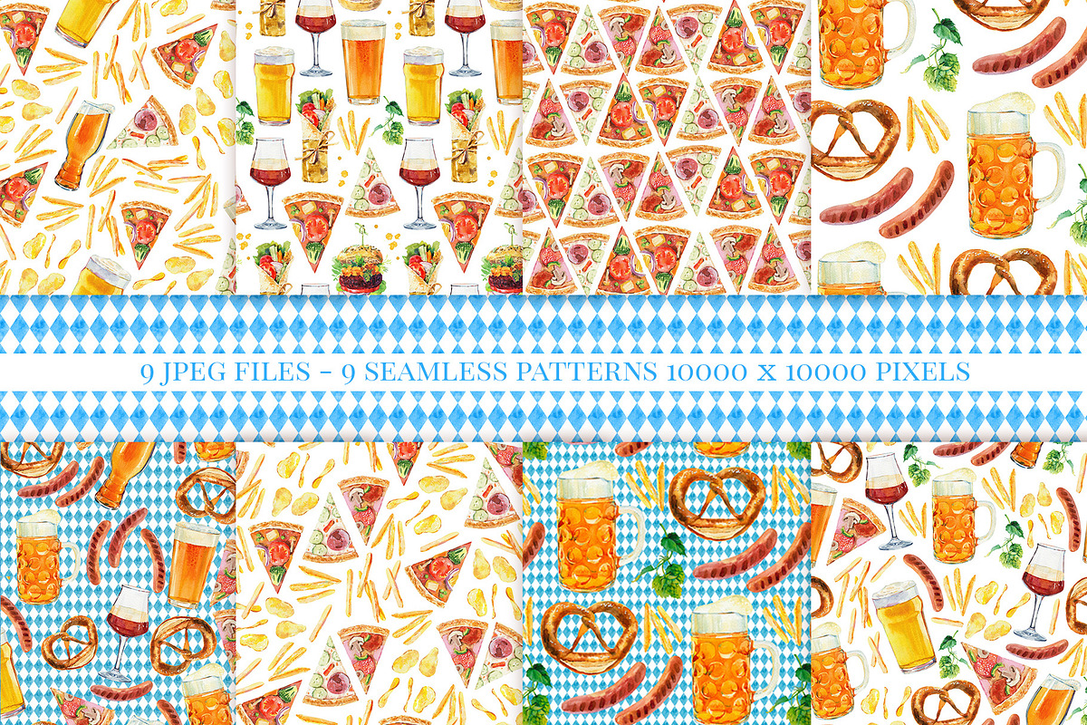 Beer & snacks watercolor collection, a Graphic by Natasha Koltsova (Photo 3 of 9)