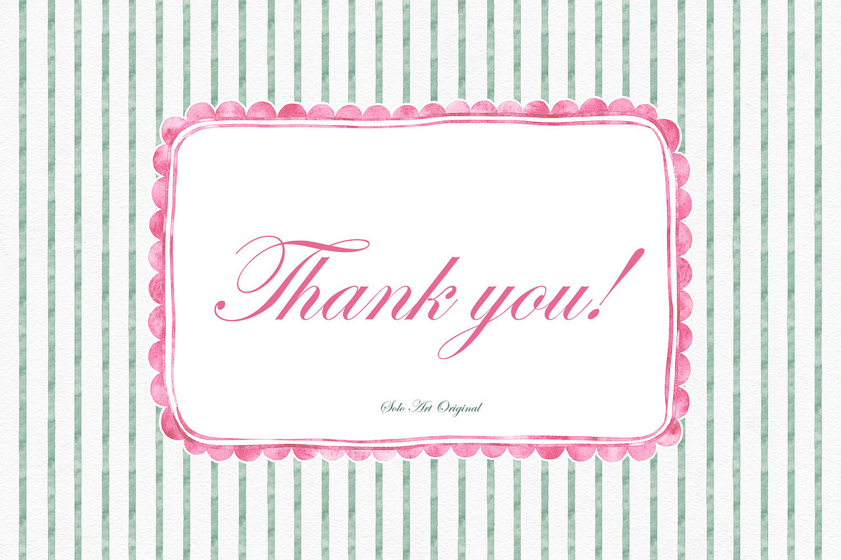 Pink Watercolor Labels Branding, an Object Graphic by Solo Art Original (Photo 7 of 7)
