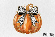 Dalmatian Dot Bow Pumpkin PNG, a Seasonal Illustration by Rose Art (Thumbnail 1 of 7)