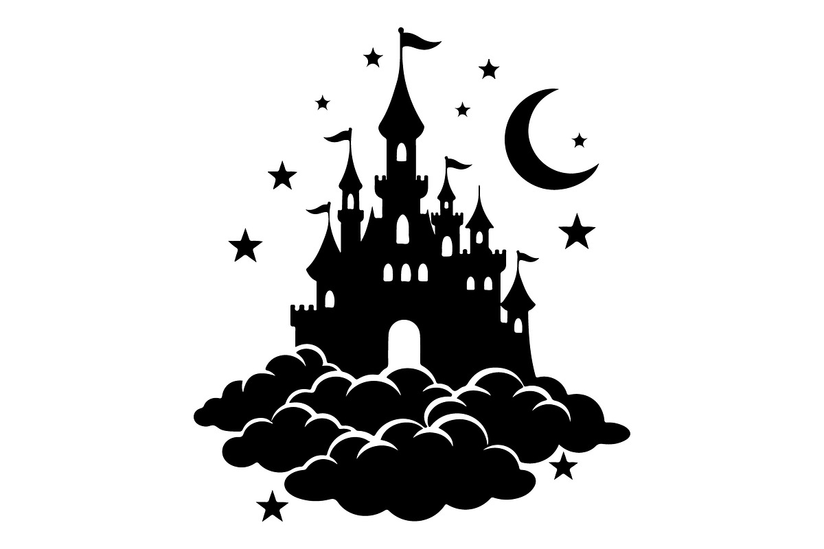 Fantasy Castle Cloud Moon Bundle, an Object Illustration by Gaye Art (Photo 24 of 30)