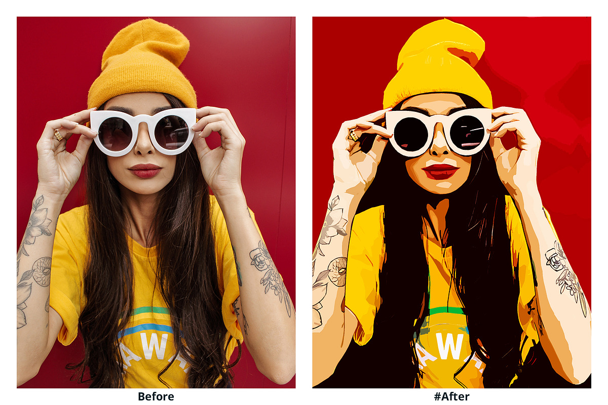 Cartoon Style Photoshop Action, an Action Add-On by Effect-Hub (Photo 5 of 10)