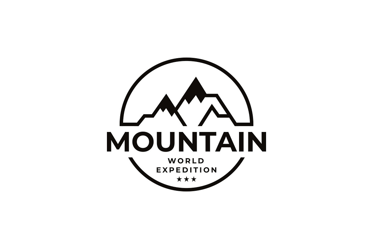 Mountain Peaks Logo, a Branding & Logo Template by Buqancreative