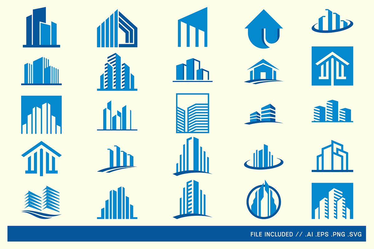 Real Estate Logo Bundle, a Solid Icon by Tekuni (Photo 8 of 12)