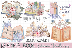 Reading Book Sublimation Bundle