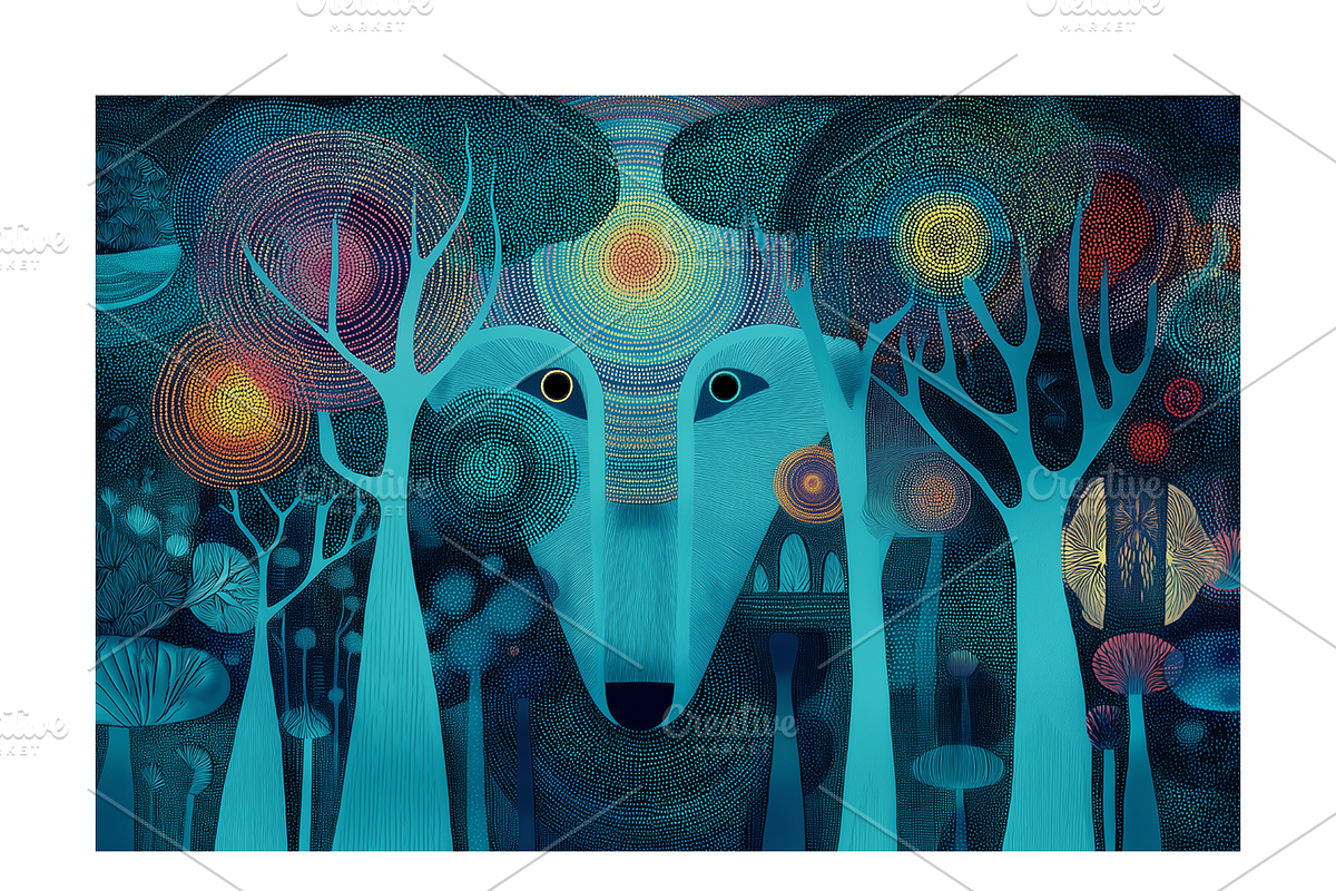 Enod. Enchanted Forest Animal Spirit, an Animal Illustration by milatovar (Photo 17 of 19)