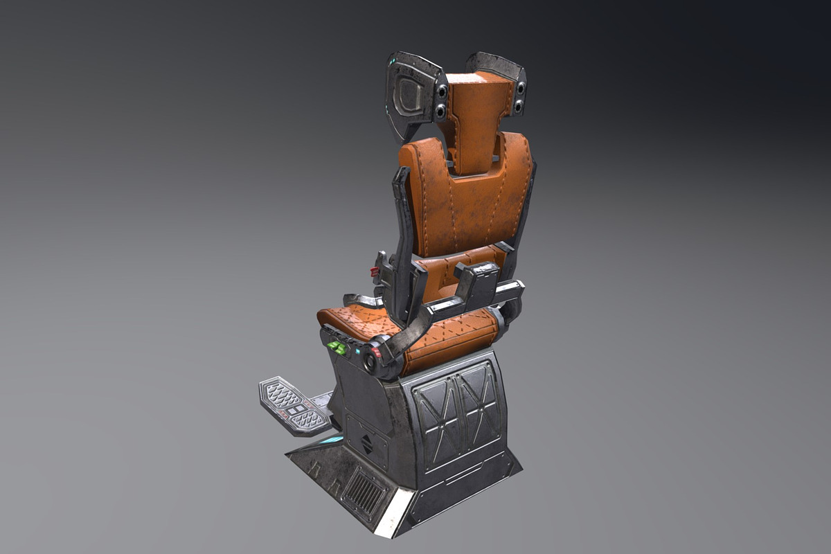 Pilot Seat, an Environmental 3D Model by obeyart (Photo 3 of 7)