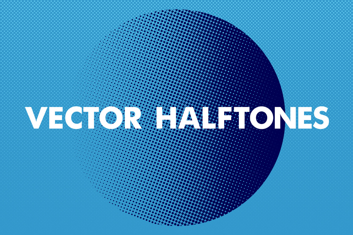 Clean Vector Halftones Collection, an Object Graphic by Offset (Photo 1 of 4)