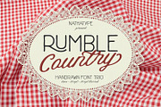 Rumble Country, a Sans Serif Font by Nathatype (Thumbnail 1 of 11)
