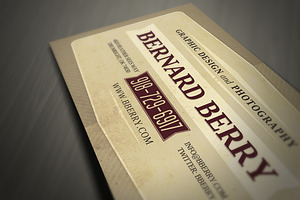 Retro Business Card Template 03