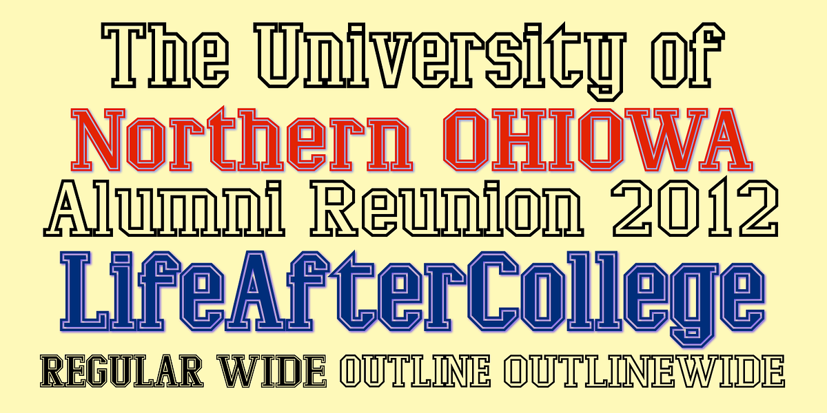 LifeAfterCollege, a Slab Serif Font by Ingrimayne Type (Photo 2 of 8)