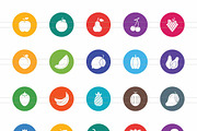 Fruits & Vegetables Flat Round Icons, an Icon by IconBunny (Thumbnail 2 of 2)