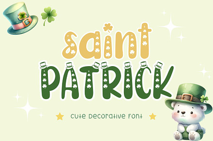 Saint Patrick - Cute Display Font, a Symbol Font by AnningArts