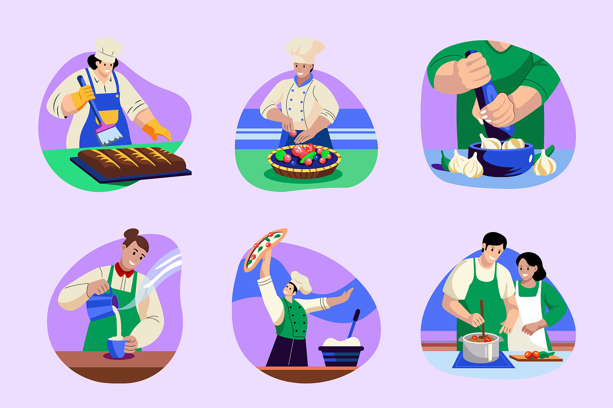 Cooking and Food Illustration Set, a Food Illustration by Creative Stall (Photo 8 of 9)
