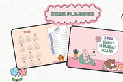 2026 Cute Digital Planner, a Templates & Theme by Sahara (Thumbnail 1 of 5)