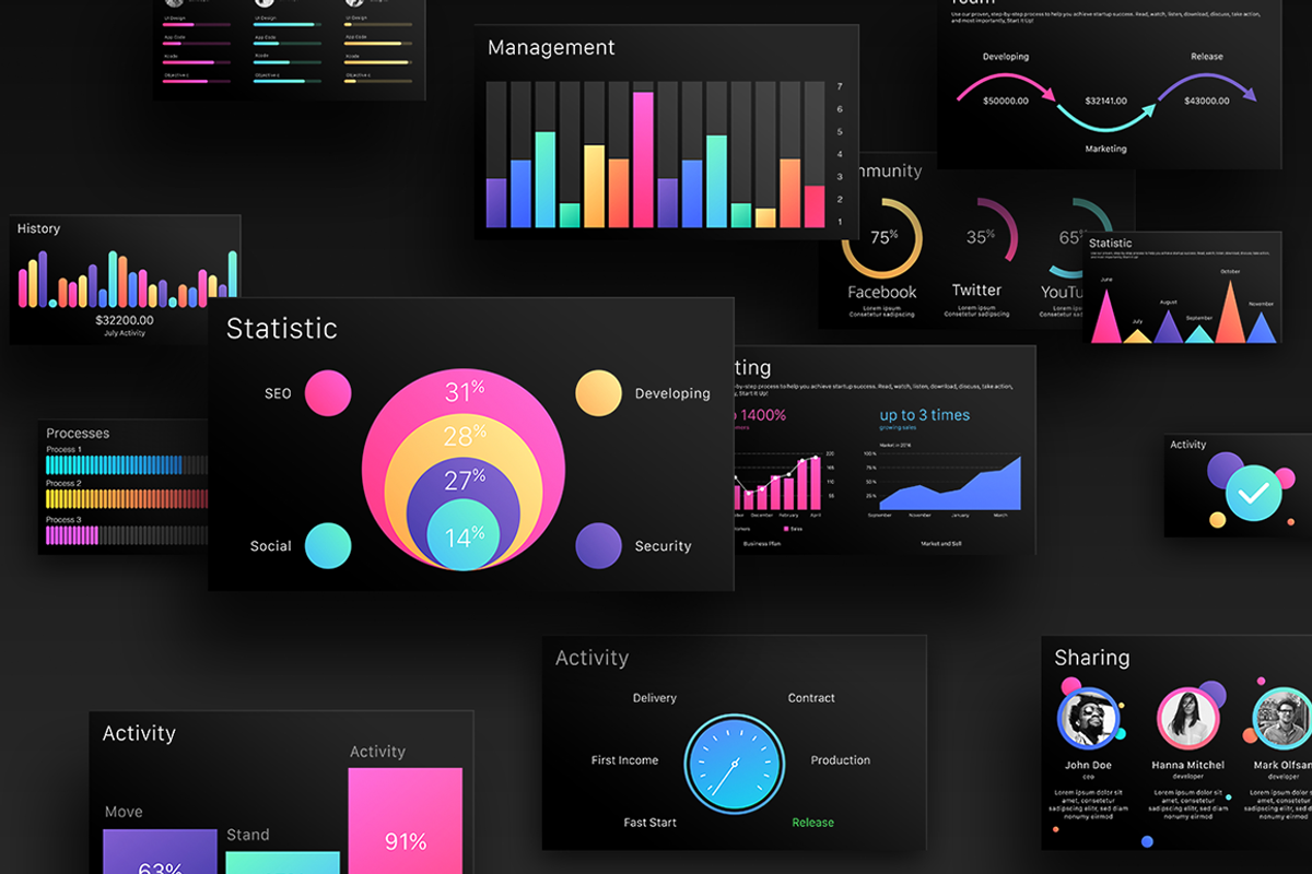 Color-X 2 Keynote Template, a Presentation Template by Yuriy Kondratkov (Photo 4 of 6)