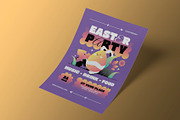 Creative Purple Easter Party Flyer, a Flyer Template by Neermana (Thumbnail 2 of 4)