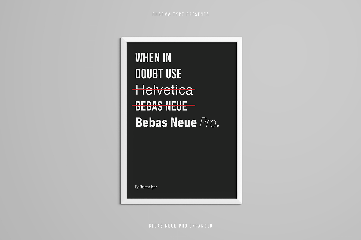 Bebas Neue Pro - Exp Italic, a Sans Serif Font by Dharma Type (Photo 9 of 13)