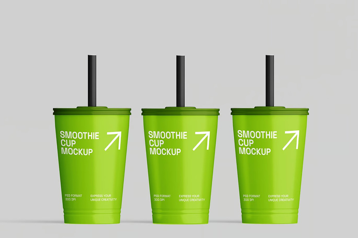 Smoothie Cup Mockup, a Cups & Container Mockup by renderstockmarket (Photo 4 of 4)
