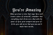Al Rich - Decorative Blackletter, a Blackletter Font by Mightyfire (Thumbnail 2 of 4)