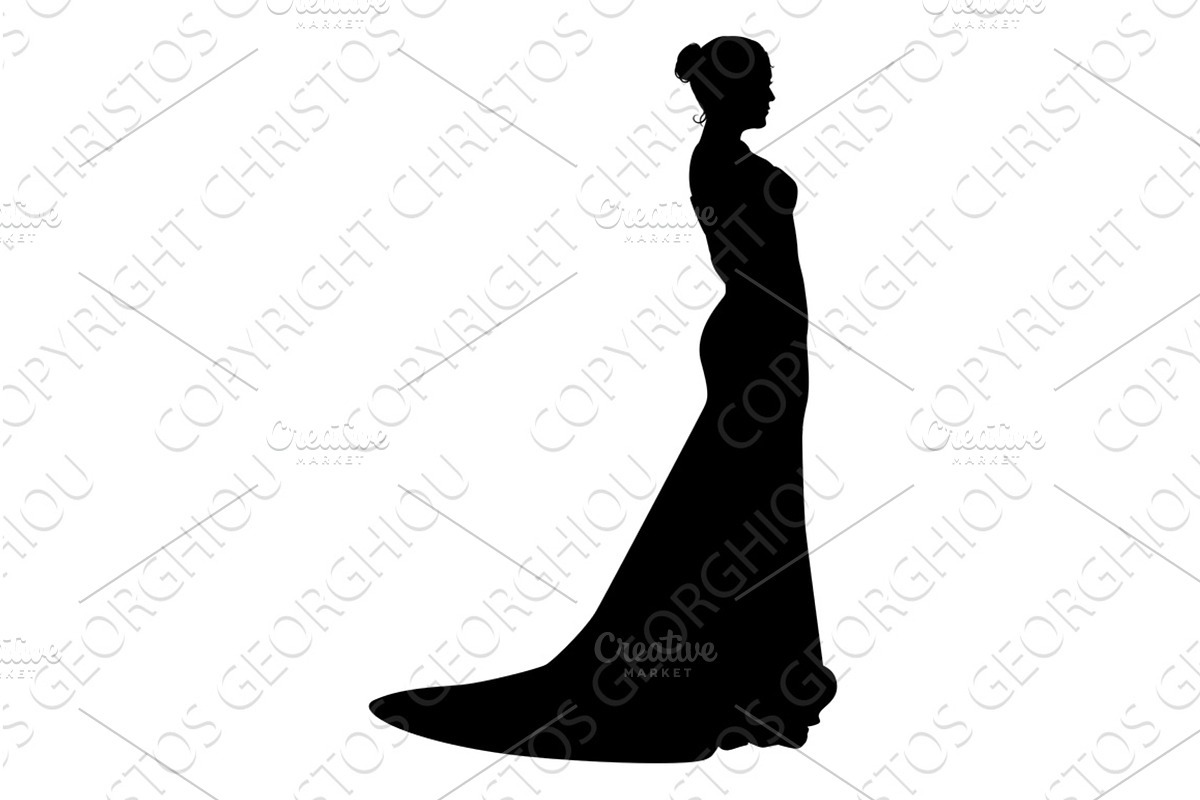 Bride Bridal Wedding Dress, a Person Illustration by Christos Georghiou
