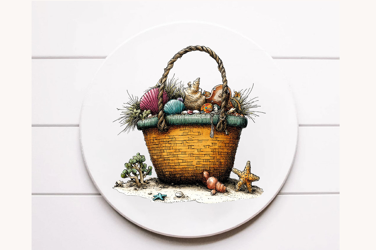 Watercolor Coastal Summer PNG, a Seasonal Illustration by Designworld (Photo 10 of 10)